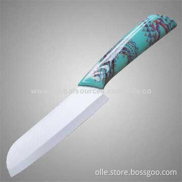 Ceramic Santoku Knife, Dragon Strips ABS Handle